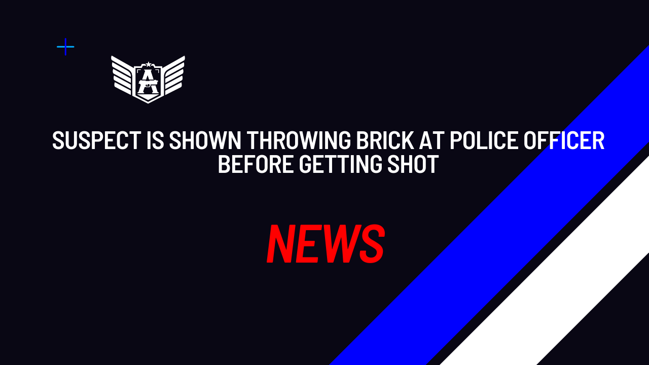 Man threw a brick at Police Officer. Guess what happened?